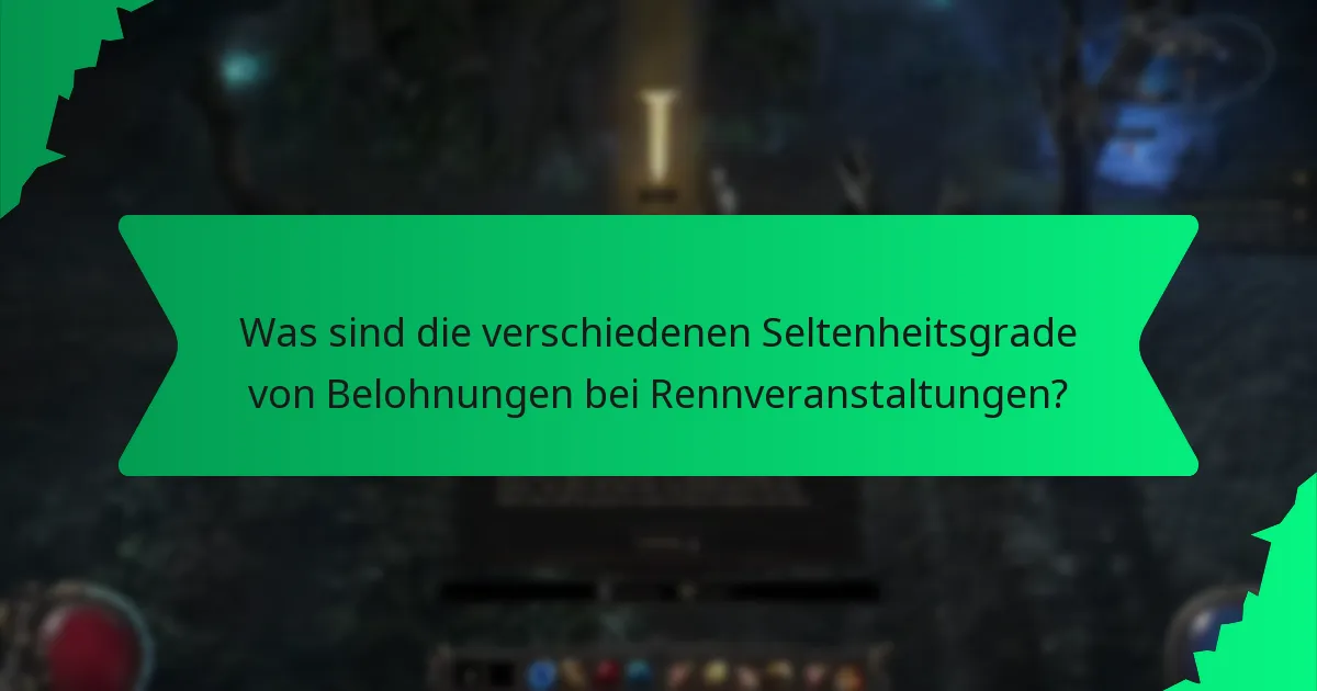 Welche Farben repräsentieren verschiedene Belohnungen bei Rennveranstaltungen?