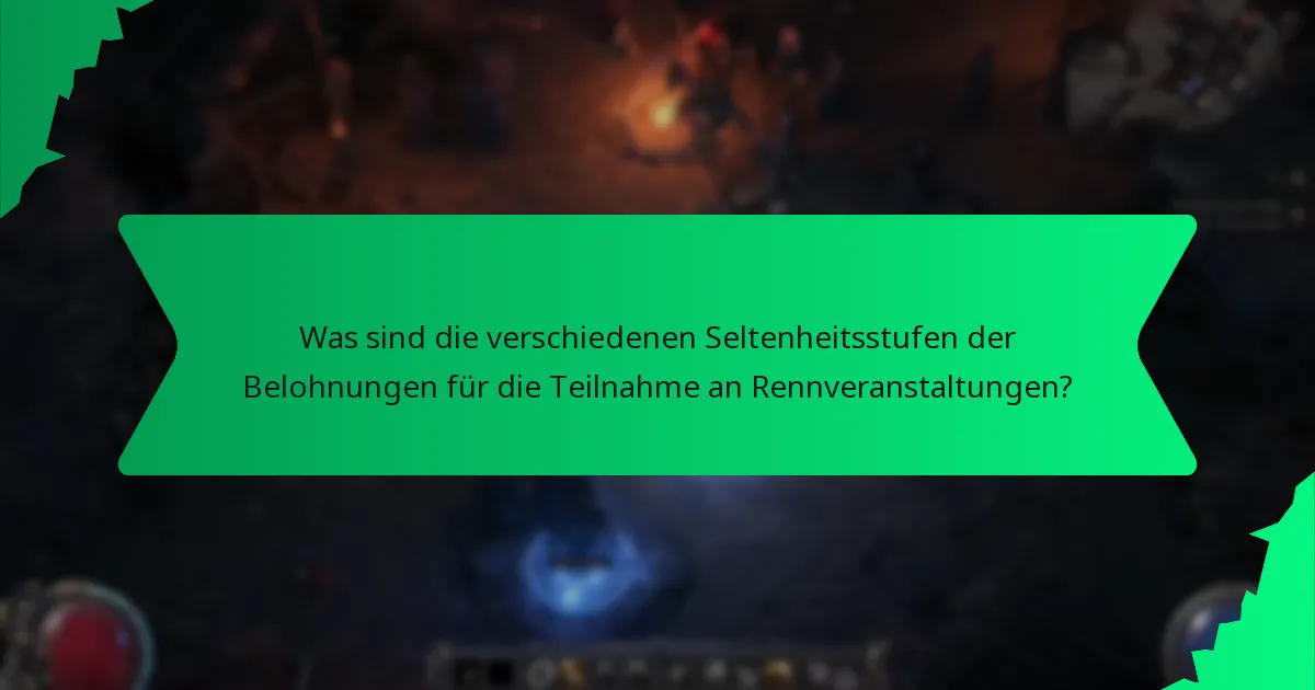 Wie funktioniert die Farbkennzeichnung für Belohnungen bei Rennveranstaltungen?