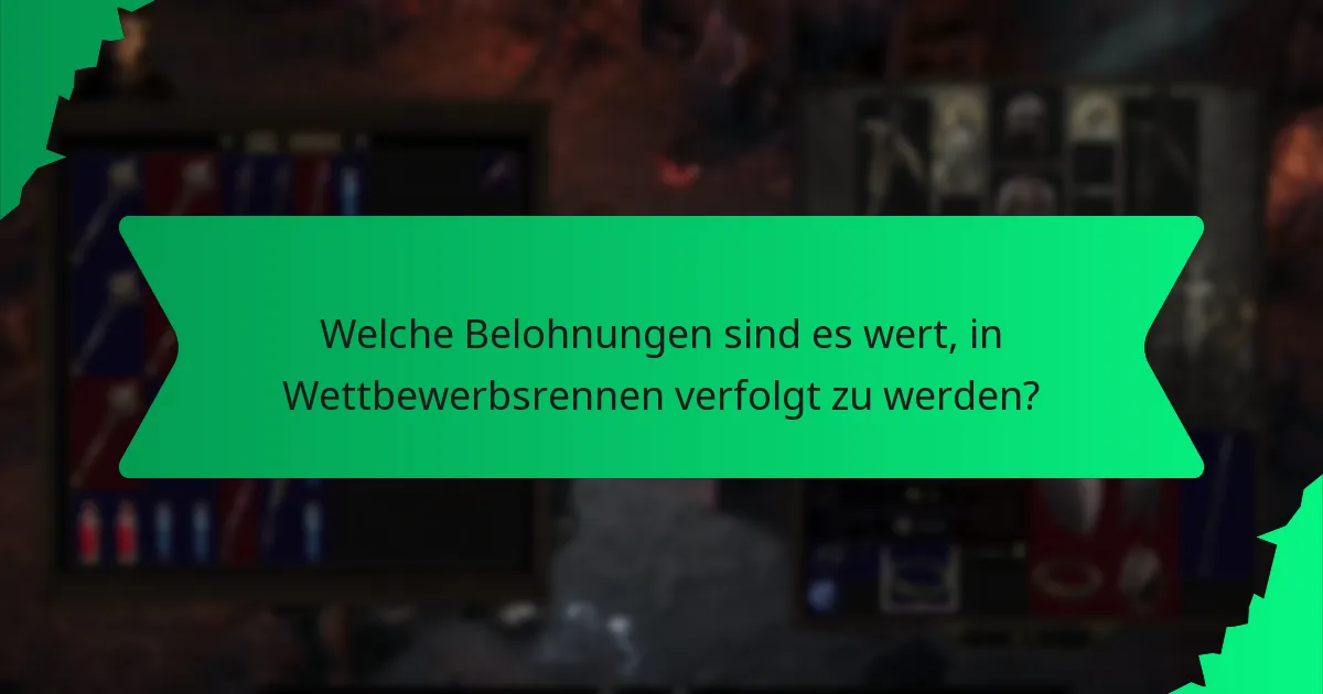Was sind die Auswirkungen von Belohnungen bei Wettbewerbsrennen auf das Gameplay?