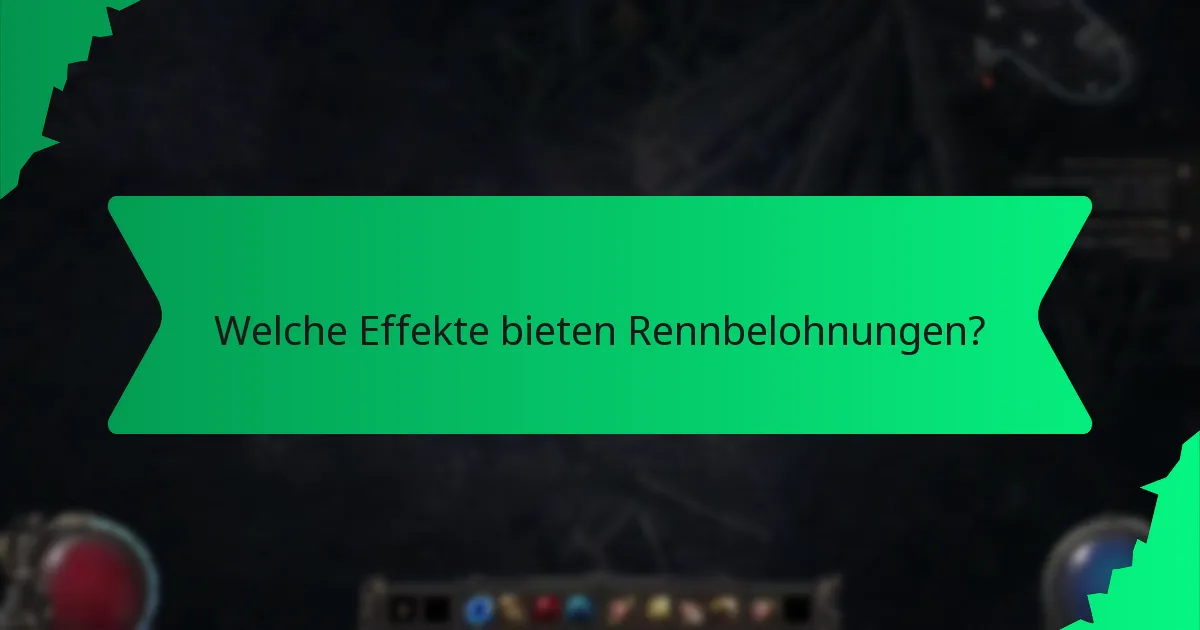 Welche Farben sind mit Rennbelohnungen verbunden?