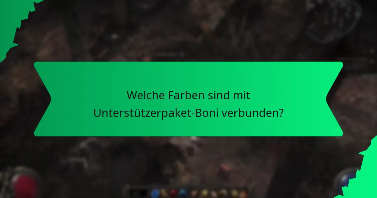 Welche Auswirkungen haben Unterstützerpaket-Boni auf das Gameplay?