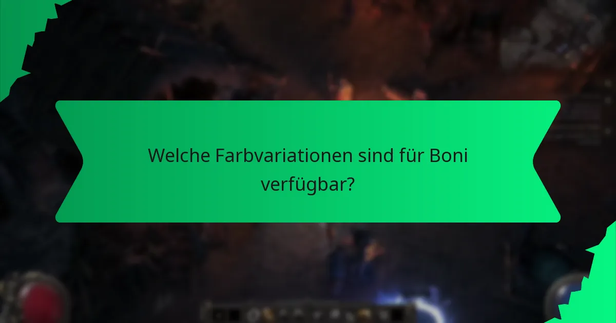 Welche Effekte haben die Boni im Spiel?