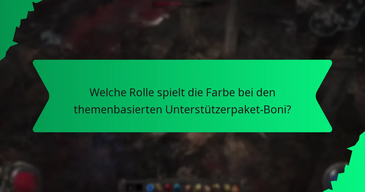 Welche Effekte bieten die themenbasierten Unterstützerpaket-Boni?