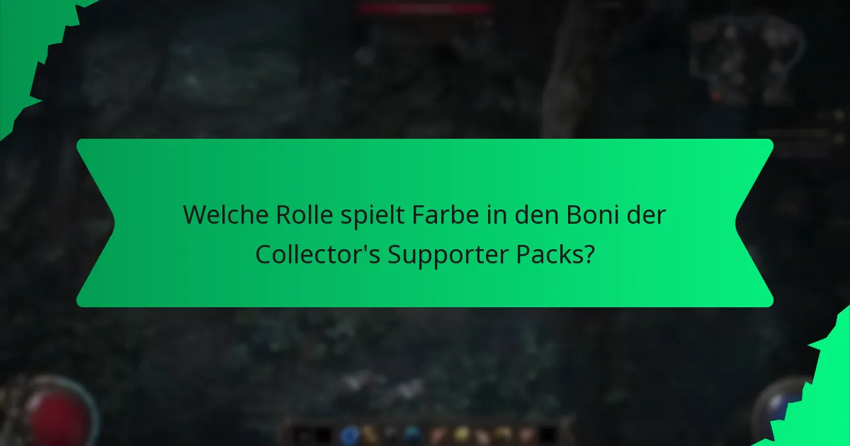 Welche Effekte sind mit den Boni der Collector's Supporter Packs verbunden?